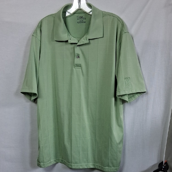 PGA Tour Sage Green Polo Shirt - XL - Picture 10 of 13